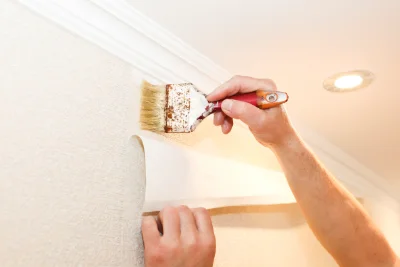 Pose de papier peint à Aizier — revêtements muraux et toiles de verre